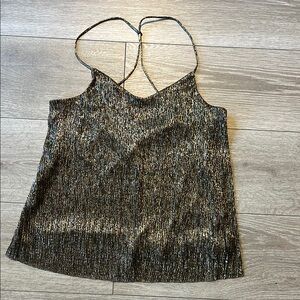 Express Black and Gold Women's Top